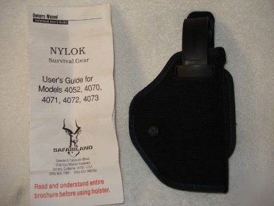 New safariland 4072 heavy duty hi-ride holster black 