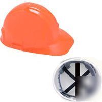 Orange hi-vis hard hat pinlock 3000084