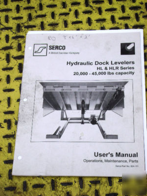 Serco hlr series 6' x 10' hydraulic dock leveler