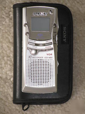 Sony icd-MS1 handheld digital voice recorder