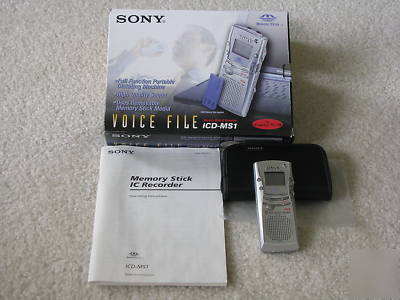 Sony icd-MS1 handheld digital voice recorder