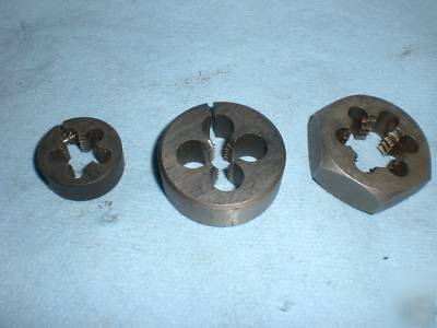 3/8 16 left hand split adjustable die 1 1/2 dia 2 other