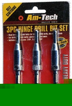 3PC hinge self centering hex countersink drill bits set