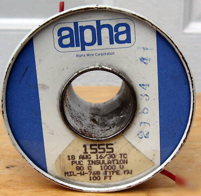 Alpha 1555 #18 awg strnd. hookup wire 1000 ft.- red