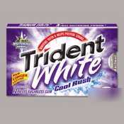Cadbury adams trident white cool rush gum |1 box|