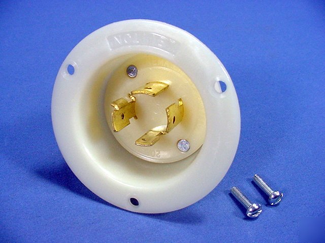 Leviton L19-20 locking flanged inlet 20A 277/480V 3Ã¸y