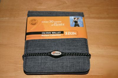 Lowepro monaco collection 32 cd/dvd wallet grey