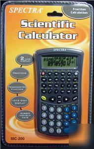 New scientific calculator spectra 2 line display 