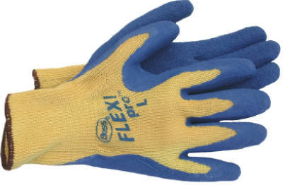 New tuff-coat form fit gloves kevlar knit latex pair 