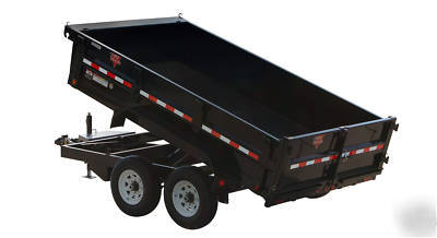 Pj 14 ft. heavy duty dump trailer 