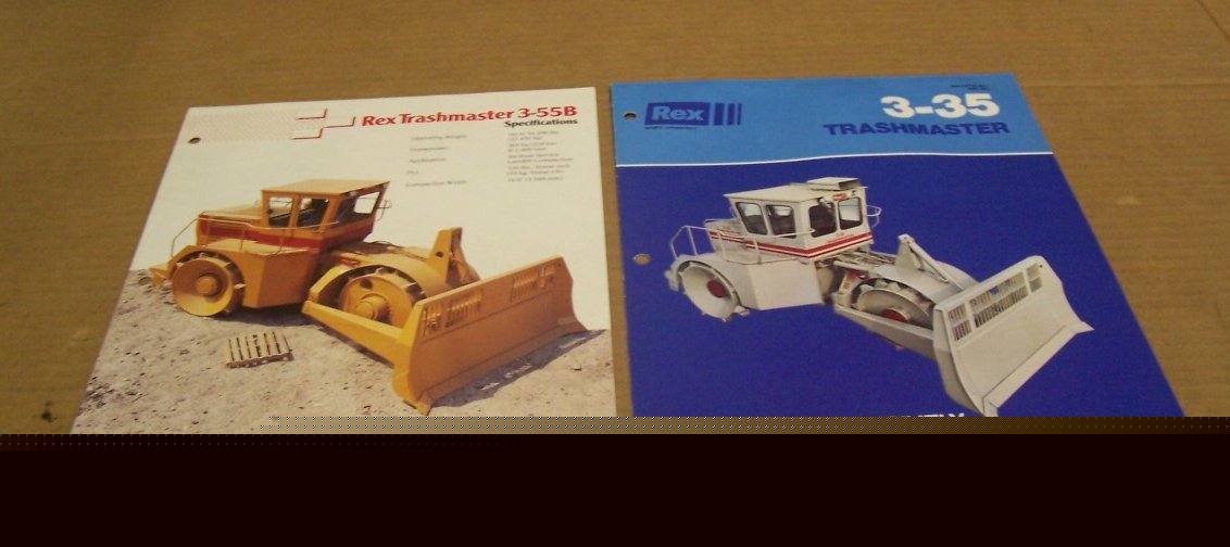 Rexnord 1993 trashmaster sales brochure lot 