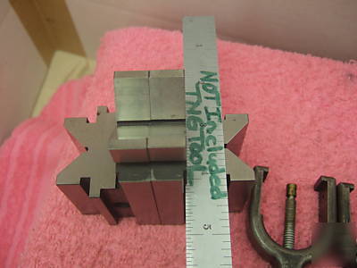 V-blocks (2) matched pr. w/clamps xlnt toolmaker wow 