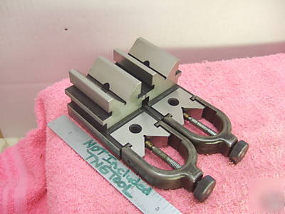 V-blocks (2) matched pr. w/clamps xlnt toolmaker wow 