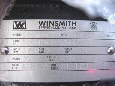 Winsmith 920 MDNS41000EK c face speed reducer