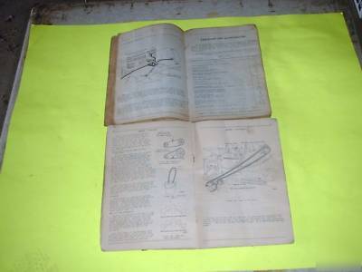 2 mccormick-deering equipment manuals, vintage