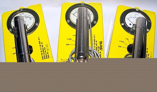 3 cdv-700 model 6 geiger counter radiation survey meter