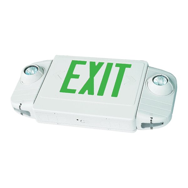 Combo led exit sign plus emergency lights / E4AG