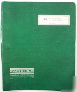 Fairchild 766H instruction manual - $5 shipping 