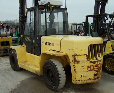 Hyster forklift #6994 gas fuel, pneumatic tire 15500 lb