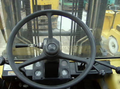 Hyster forklift #6994 gas fuel, pneumatic tire 15500 lb