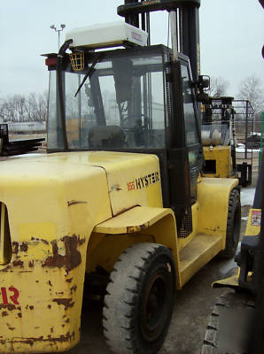 Hyster forklift #6994 gas fuel, pneumatic tire 15500 lb