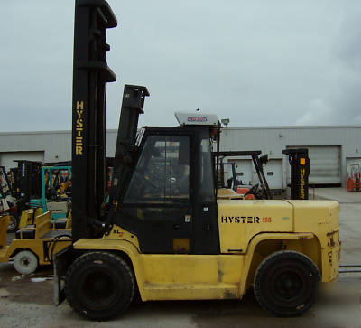 Hyster forklift #6994 gas fuel, pneumatic tire 15500 lb