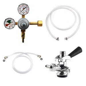 New draft beer kegerator kit - make your own keg fridge 