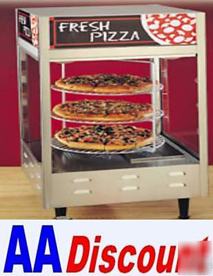 New nemco heated rotating 3TIER pizza display case 6450