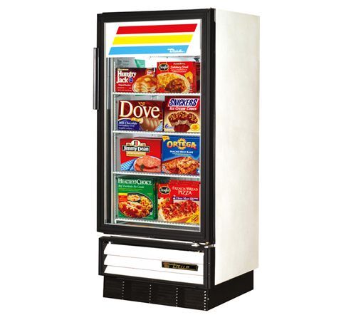 True gdm-10F swing glass door freezer merchandiser 10 c