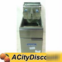 Used s/s 40LB gas deep fat food / chicken / fish fryer