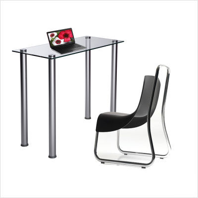 Utility desk or stand in clear glass