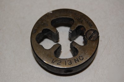 Vintage #13 wells tool co die 1/2 13 n c greenfield usa