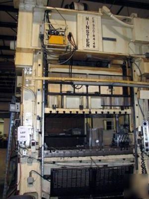 300 ton minster straight side double crank press