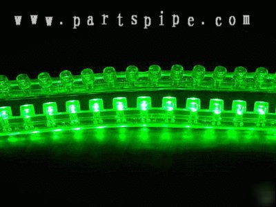 3,flexible strip green 48CM waterproof neon light led