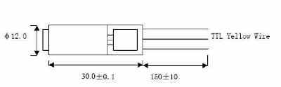 780NM 25MW ttl module 3.2VDC w/ adj. lens 780NM