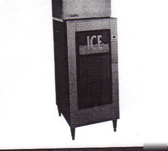 Crystal tips hotel style ice dispenser bin 120LB