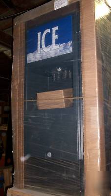 Crystal tips hotel style ice dispenser bin 120LB