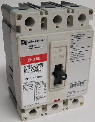 Cutler hammer 10A industrial circuit breaker EHD3010 