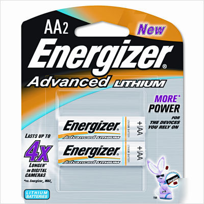 Eveready battery advanced lithium batteries, aa, 2/pack