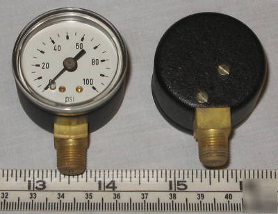 General service dial style pressure gauge 0-100 psi 