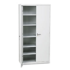Hon cabinet with two doors in putty baked enamel finish