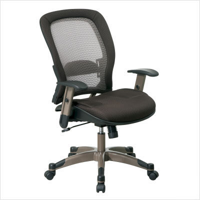 Office star space chair latte air grid back mesh seat