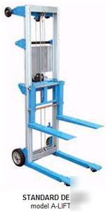 Vestil hand winch lift truck a-lift-r