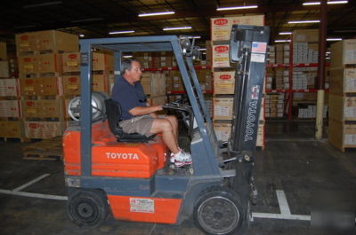 5FGC20 toyota 4500 lb capacity 3-stage forklift