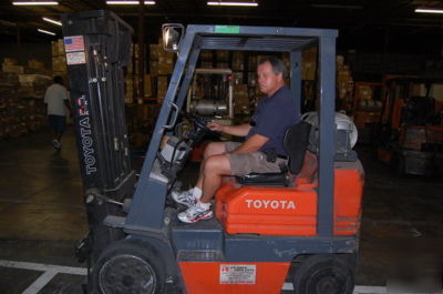 5FGC20 toyota 4500 lb capacity 3-stage forklift