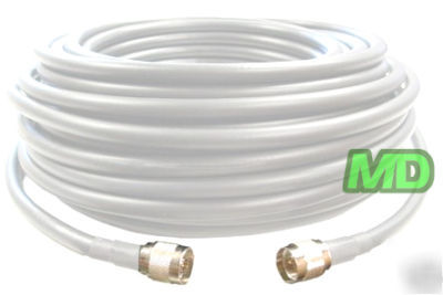 75 feet antenna LMR400 ultra low loss coax white cable