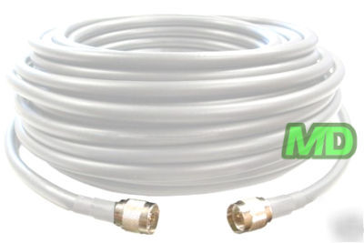 75 feet antenna LMR400 ultra low loss coax white cable