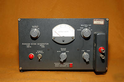 General radio 1390B noise generator w/pink noise filter