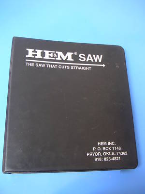 He&m saw operator manual model H90A bandsaw, 1995 hem