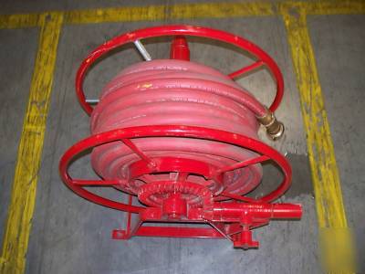 100FT fire water red hose/ reel/ powhatan 250 nozzle
